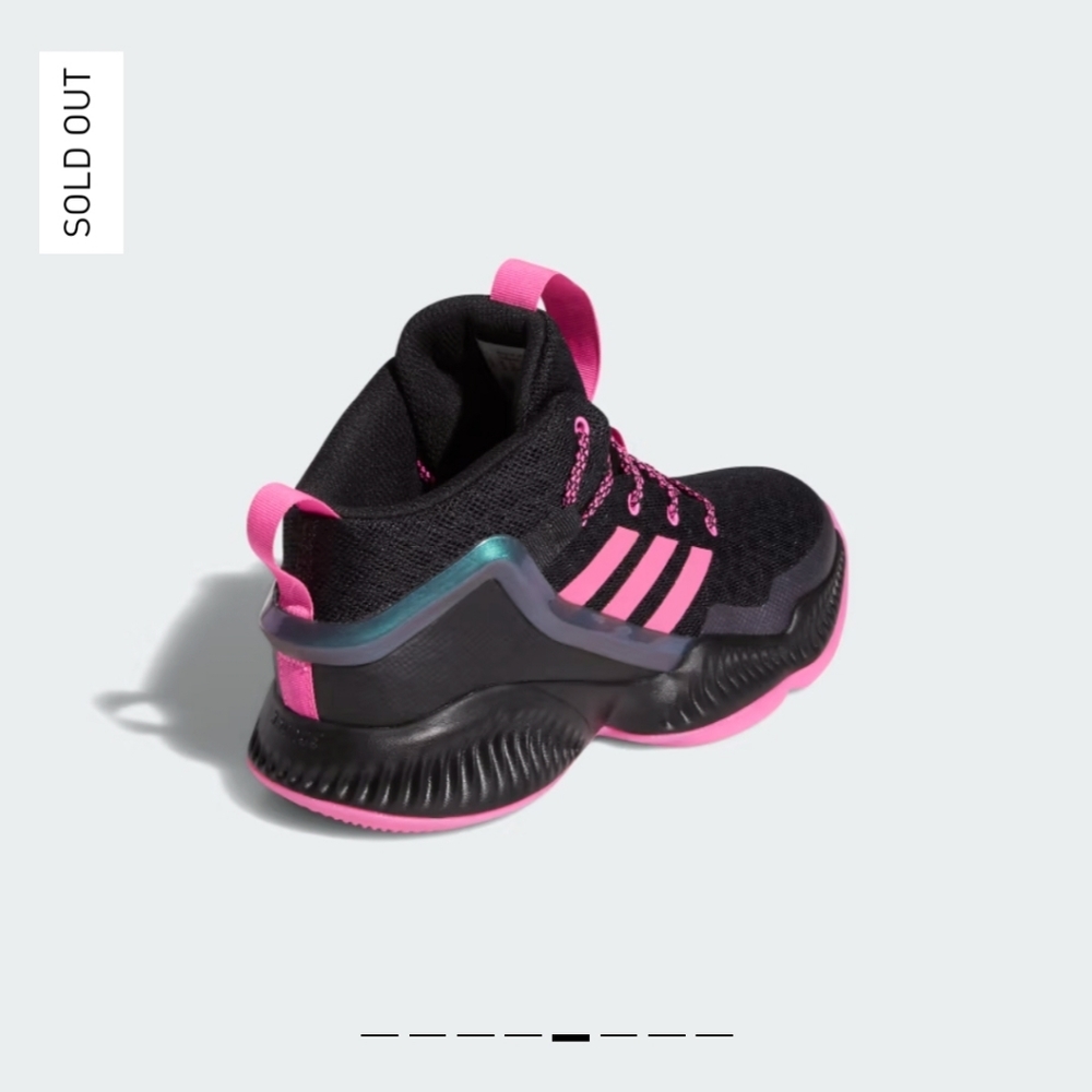 COPY - ADIDAS Lockdown J basketball sneakers tennis shoes pink black 6.5 5 wome…